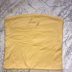 Yellow tube top